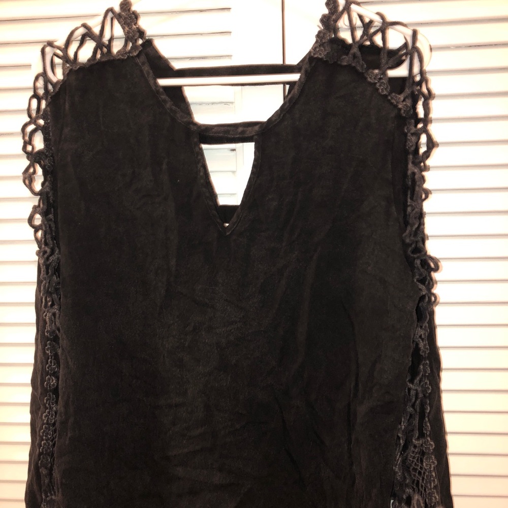 Black long sleeve blouse